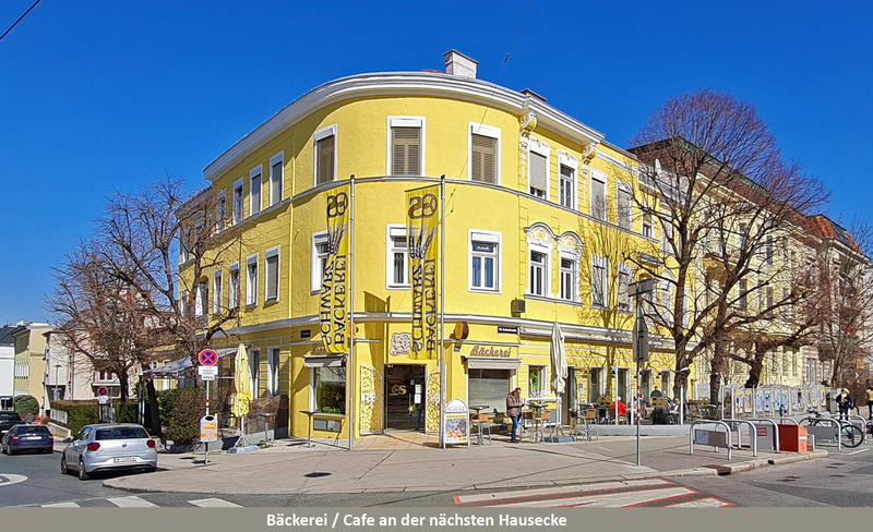 Bäckerei / Cafe an der Hausecke