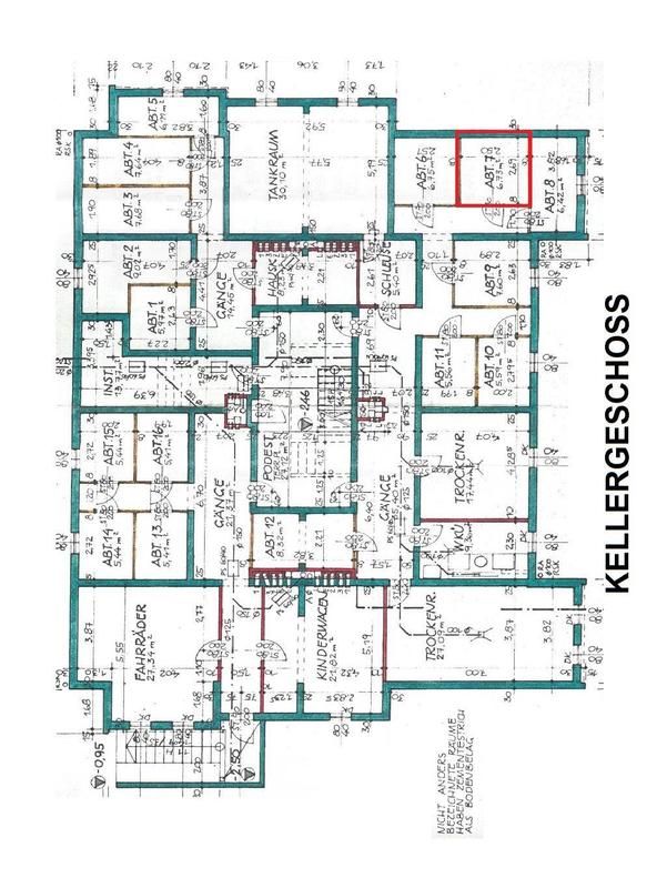 Kellergeschoss- Plan