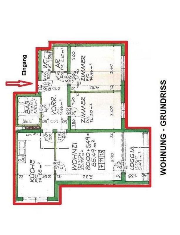 Wohnung - Grundriss
